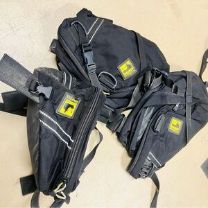 WOLF Black Belt Bags for Men